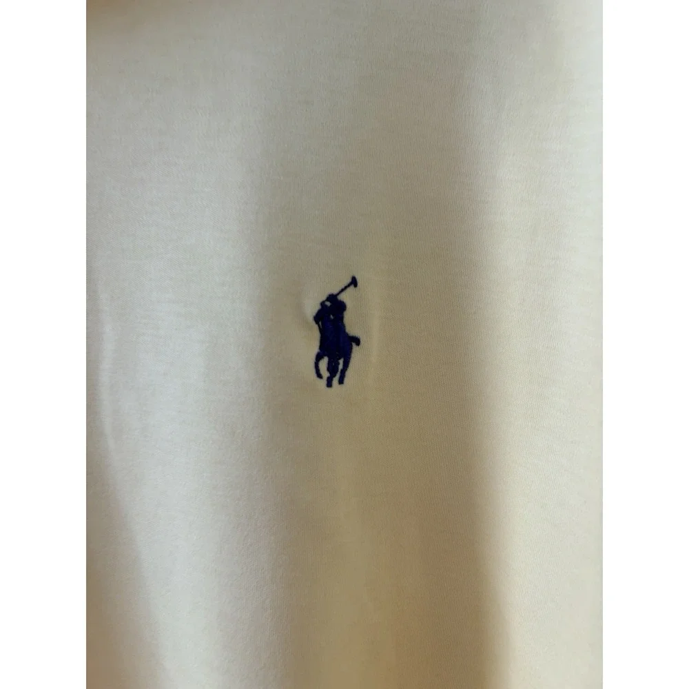 Polo Ralph Lauren Classic Fit Polo Shirt Men's Large Yellow Short Sleeve